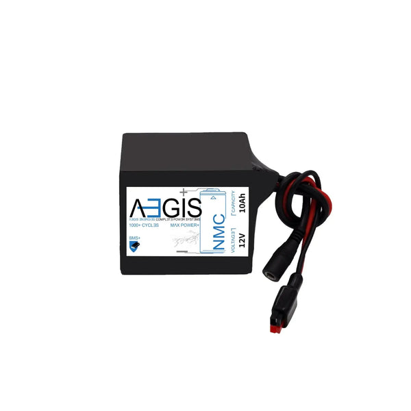 Aegis 12V 10Ah Lithium Ion Battery Pack | NMC 12V Lithium Battery