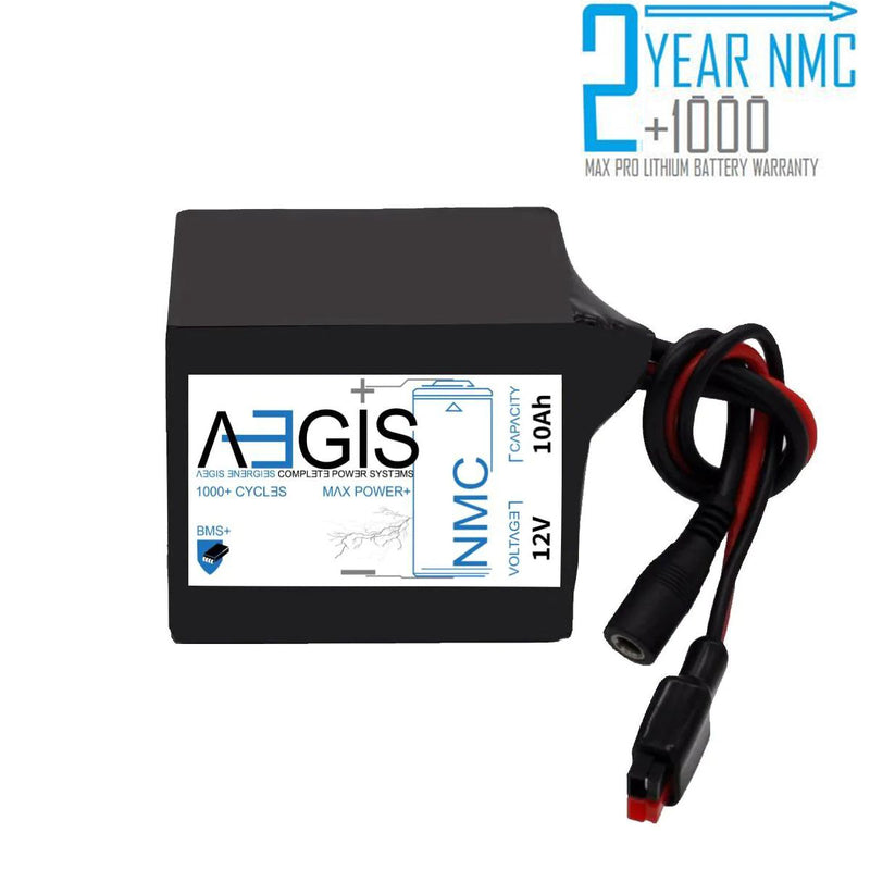 12V 10Ah Li-ion Battery - NMC Lithium Ion Deep Cycle