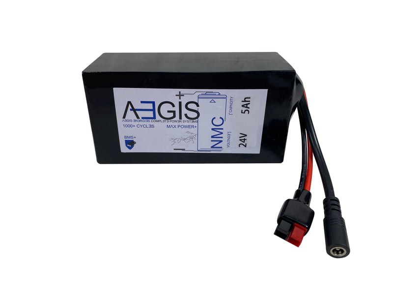 24V 5Ah Li-ion Battery - NMC Lithium Ion Deep Cycle