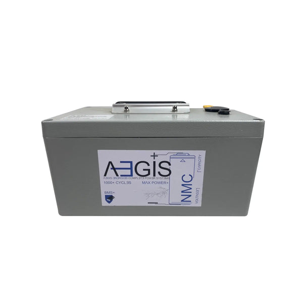 Aegis 24V 30Ah Li ion Battery | NMC 24V Lithium Battery- Aluminum Case
