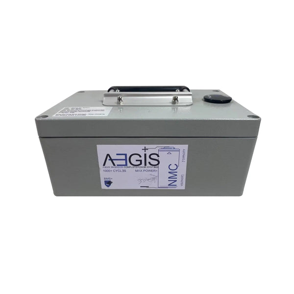 Aegis 24V 15Ah Lithium Ion Battery Pack | NMC 24V Lithium Battery - Aluminum Case