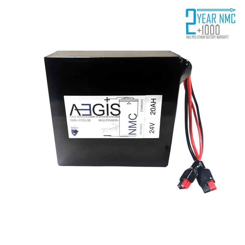 24V 20Ah Li-ion Battery - NMC Lithium Ion Deep Cycle