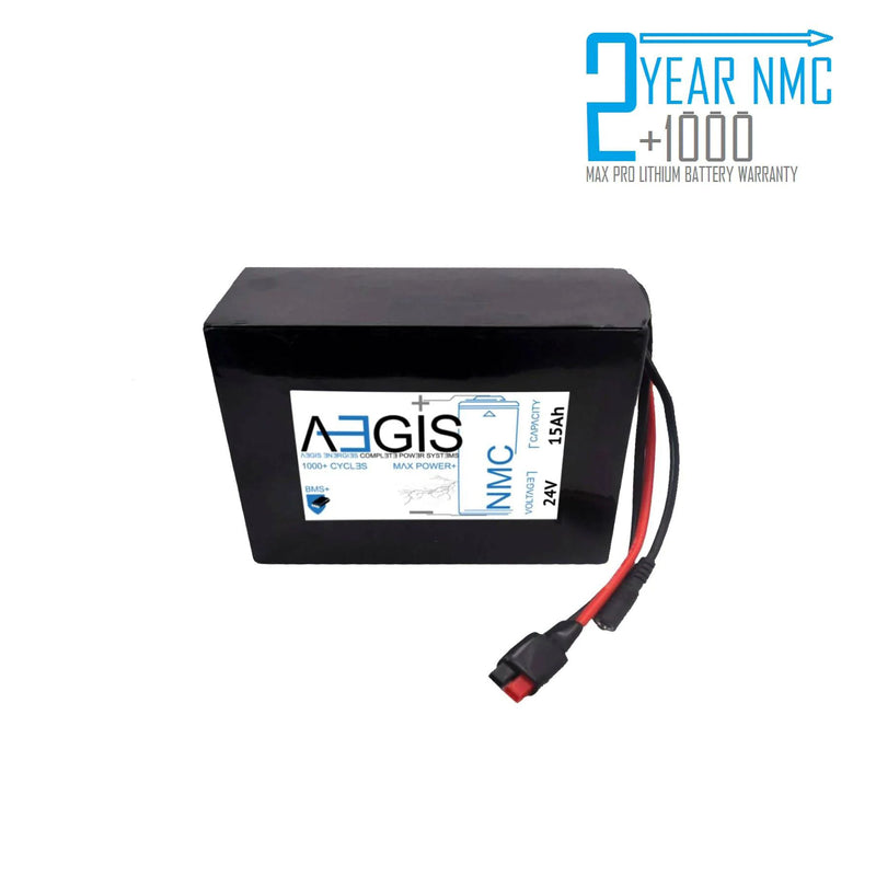 24V 15Ah Li-ion Battery - NMC Lithium Ion Deep Cycle