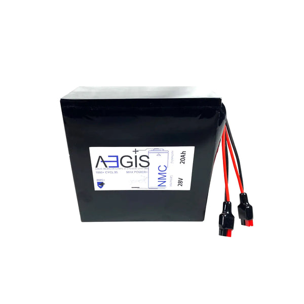 Aegis 28V 20Ah Lithium Ion Battery Pack | NMC 28V Lithium Battery
