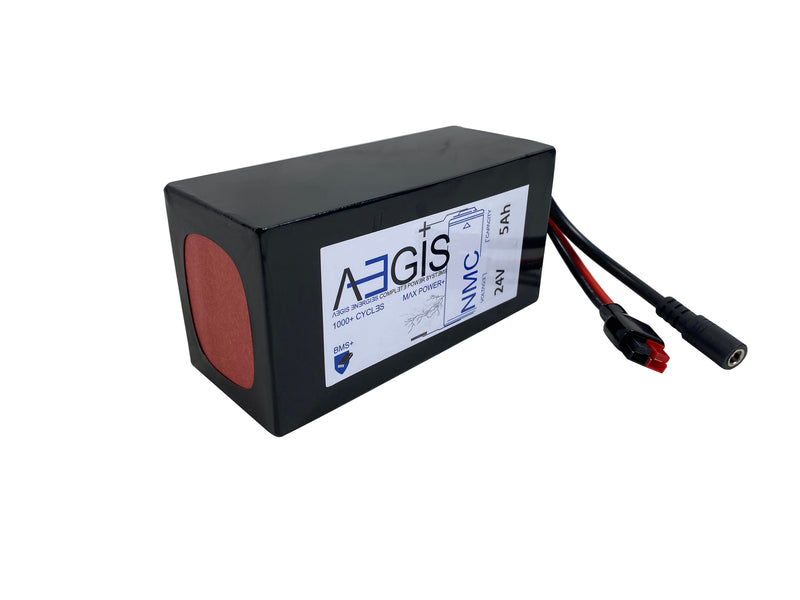 24V 5Ah Li-ion Battery - NMC Lithium Ion Deep Cycle