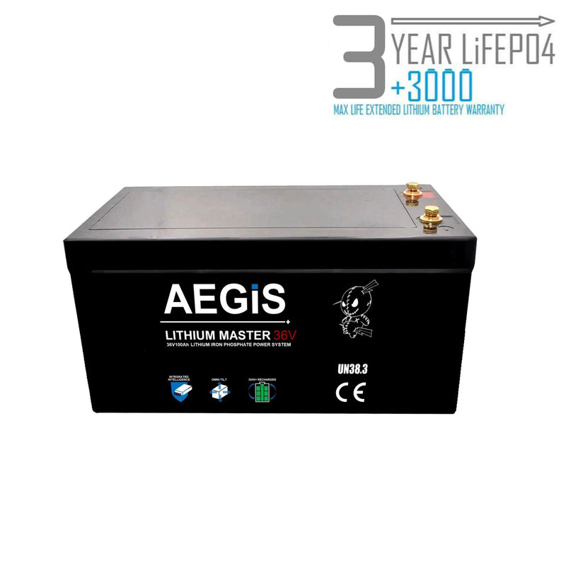 36V 100Ah LiFePO4 Lithium Iron Phosphate Deep Cycle Battery