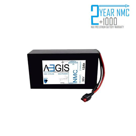 36V 12Ah Li-ion Battery - NMC Lithium Ion Deep Cycle