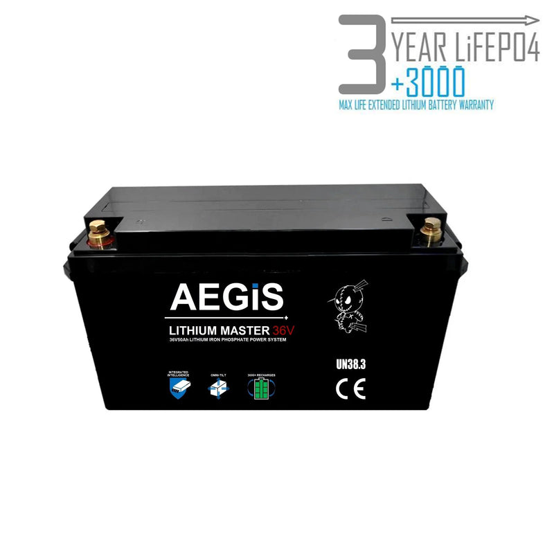 36V 50Ah  LiFePO4 Lithium Iron Phosphate Deep Cycle Battery