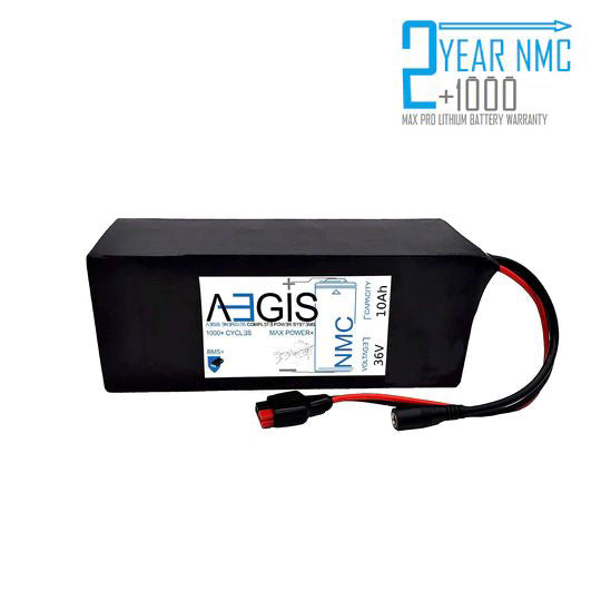 36V 10Ah Li-ion Battery - NMC Lithium Ion Deep Cycle