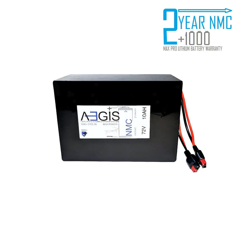 72V 10Ah Li-ion Battery - NMC Lithium Ion Deep Cycle