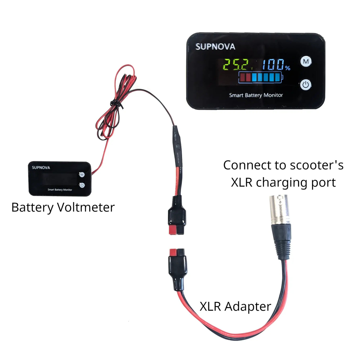 12V 12Ah - Mobility Scooter Upgrade Kit - LiFePO4 Battery