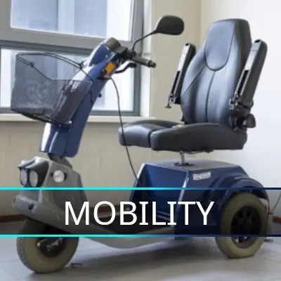 Mobility scooter lithium battery category button