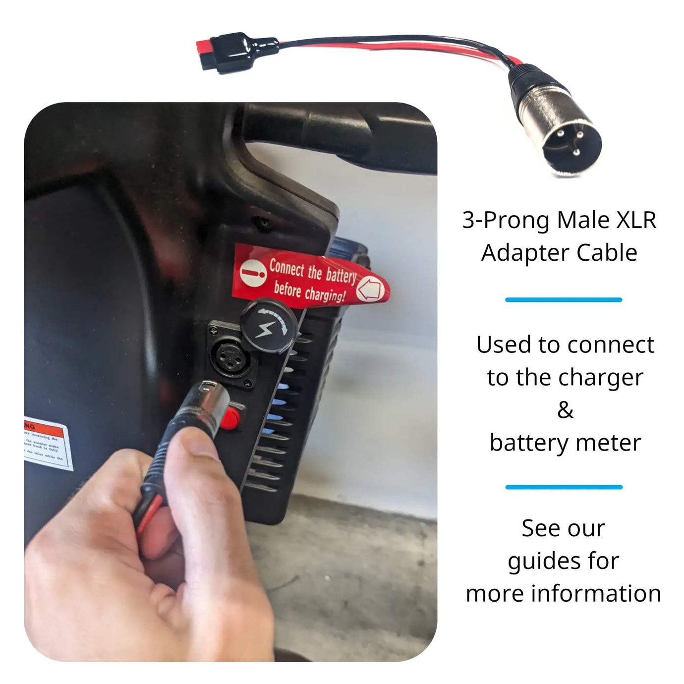 12V 25Ah - Mobility Scooter Upgrade Kit - LiFePO4 Battery