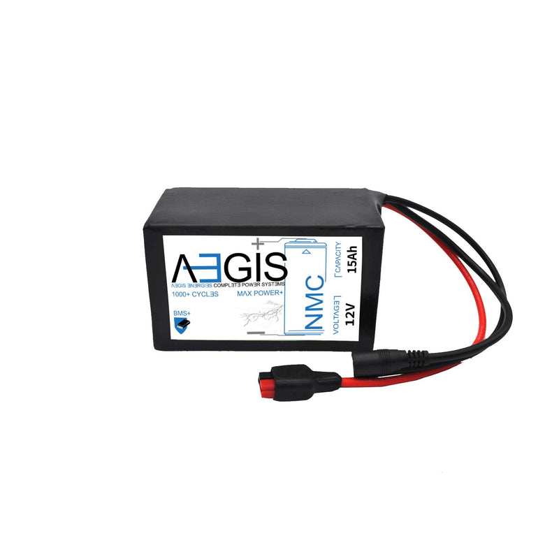 12V, 15Ah Ebike/ Escooter/ RV Li-ion Battery - Aegis Battery