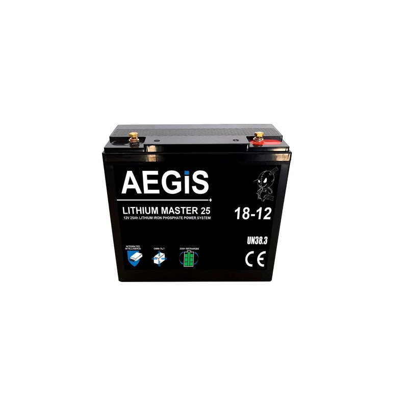 12V 25Ah  LiFePO4 Lithium Iron Phosphate Deep Cycle Battery - Aegis Battery