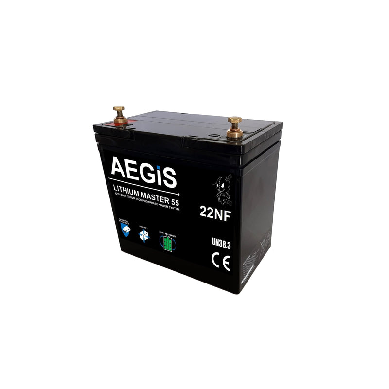 12V 55Ah LiFePO4 Lithium Iron Deep Cycle Battery - Aegis Battery