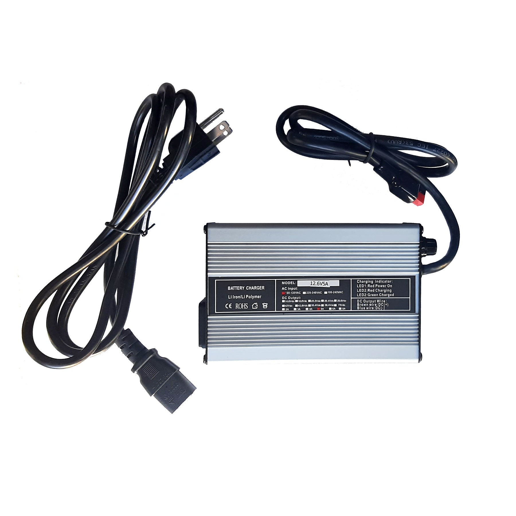 12V 5A Li-ion Battery Charger - Aegis Battery Lithium ion