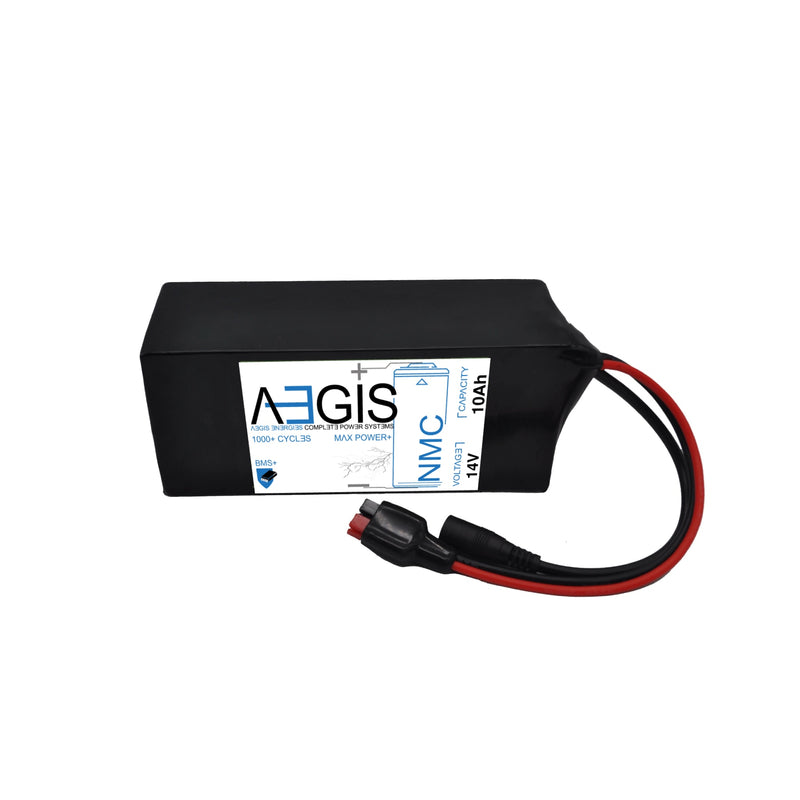 14V 10Ah Li-Ion Battery (NMC, SOFT PACK ABL-014010P) - Aegisbattery