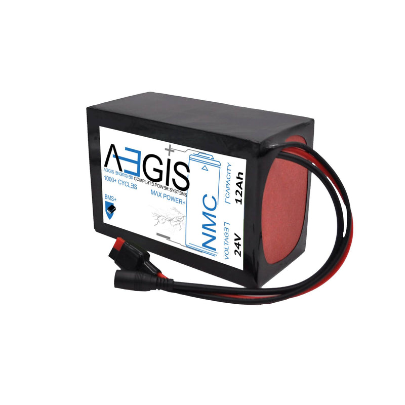 24V, 12Ah Li-ion Battery (NMC, SOFT PACK ABL-024012P) - Aegisbattery