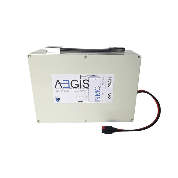 Aegis 24V 20Ah Weather Proof Lithium Ion Battery | NMC 24V Lithium Battery
