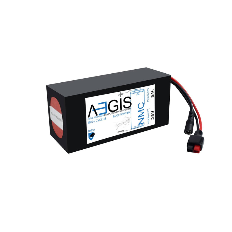 28V, 5Ah Li-ion Battery (NMC, SOFT PACK ABL-028005P) - Aegisbattery