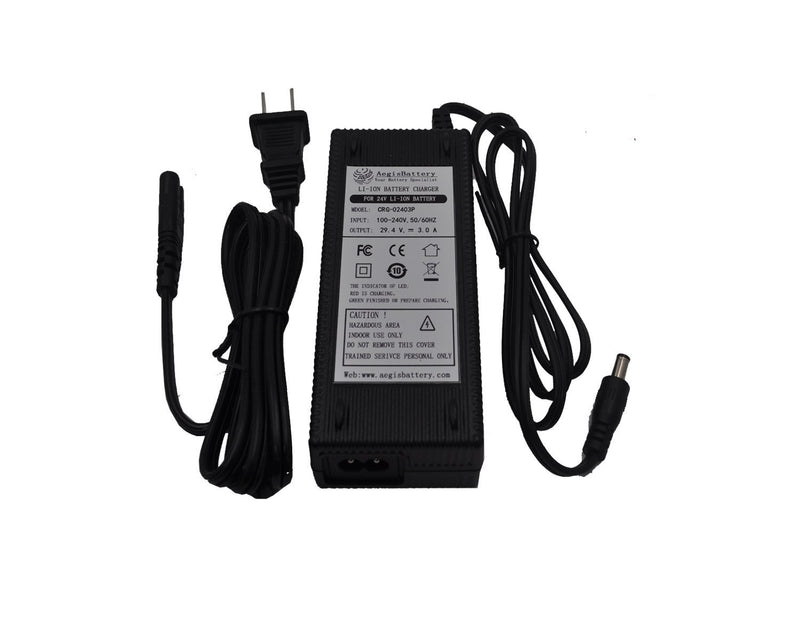 24V 3A Li-ion Battery Charger - Aegis Battery Lithium ion