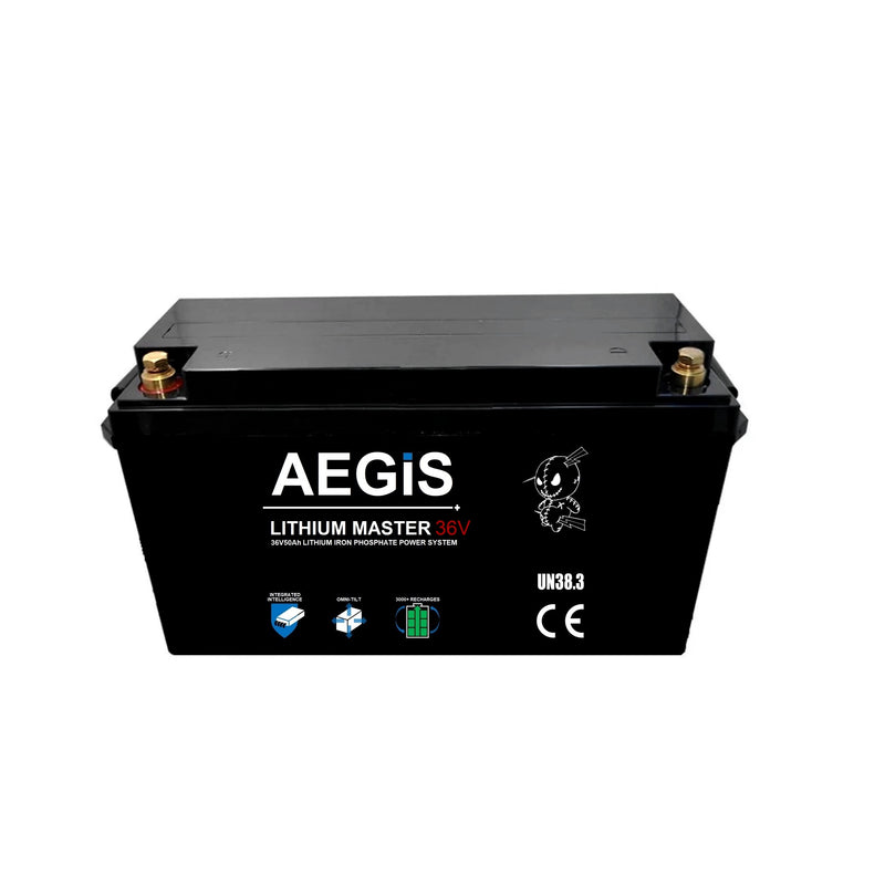 36V 50Ah  LiFePO4 Lithium Iron Deep Cycle Battery - Aegis Battery