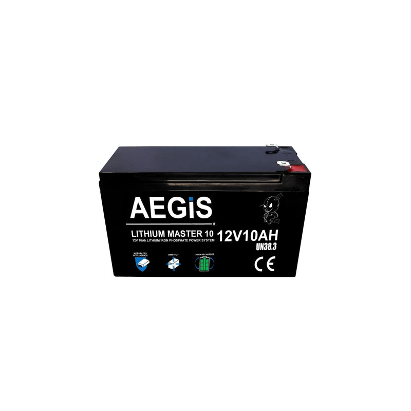 12V 10Ah  LiFePO4 Lithium Iron Phosphate Deep Cycle Battery - Aegis Battery