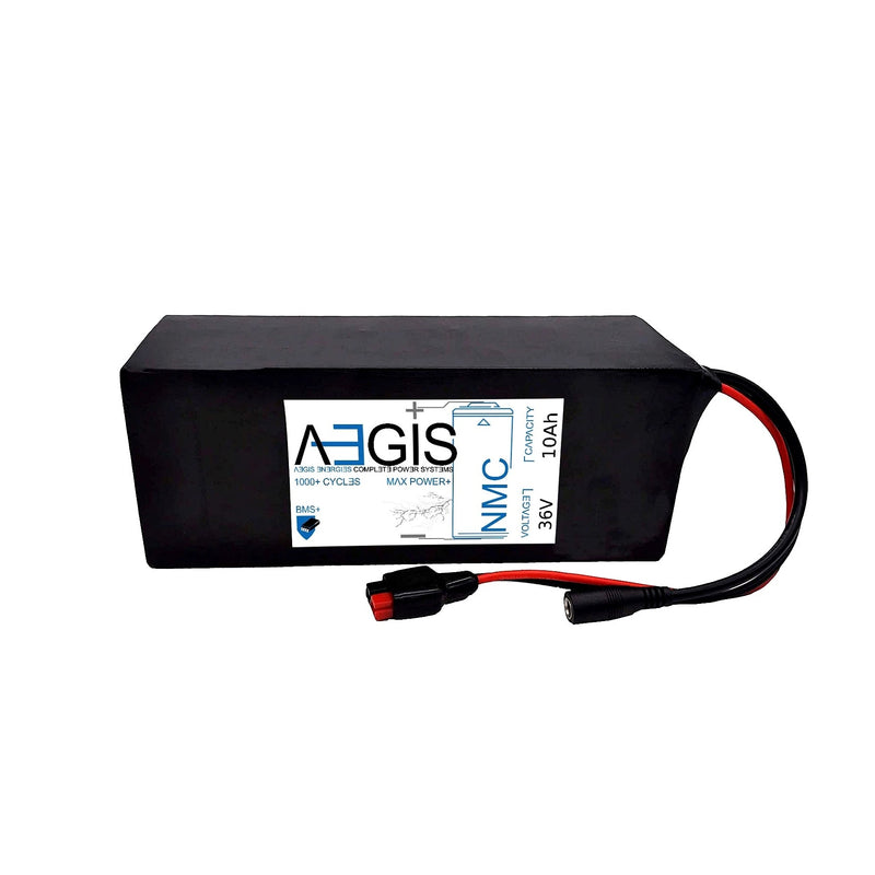 36V 10Ah Li-ion Battery - NMC Lithium Ion Deep Cycle - Aegis Battery