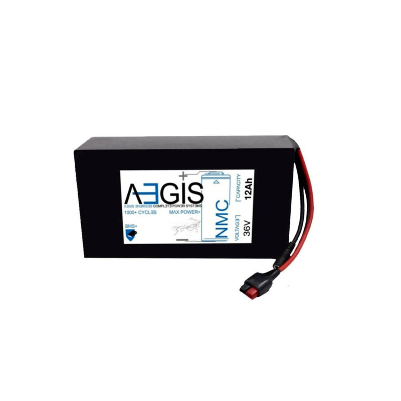 36V 12Ah Li-ion Battery - NMC Lithium Ion Deep Cycle - Aegis Battery