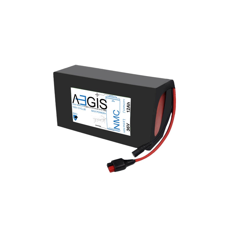 36V, 12Ah Li-ion Battery (NMC, SOFT PACK) - Aegisbattery