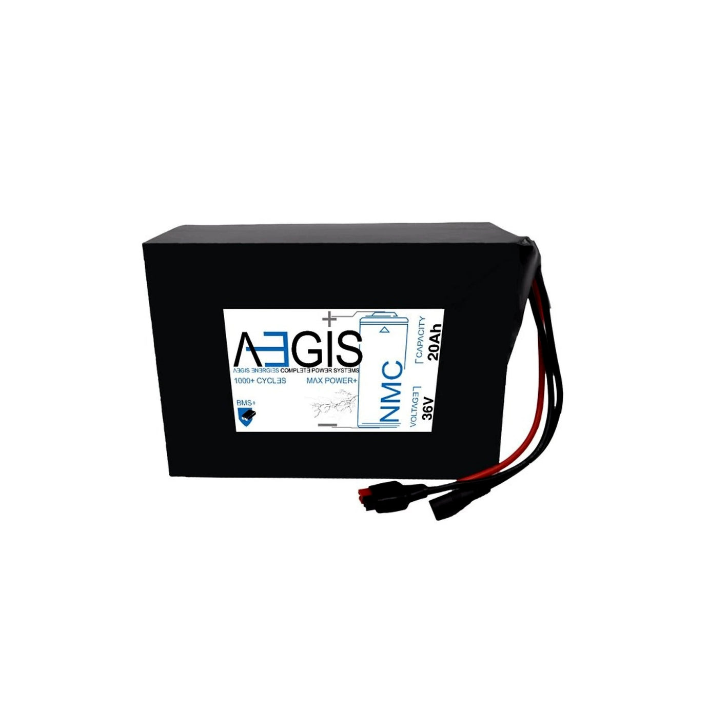 36V 20Ah Li-ion Battery - NMC Lithium Ion Deep Cycle - Aegis Battery