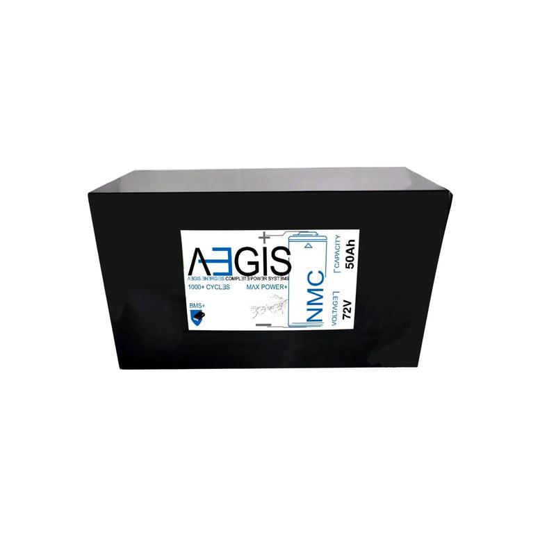 72V 50Ah Li-ion Battery - NMC Lithium Ion Deep Cycle - Aegis Battery